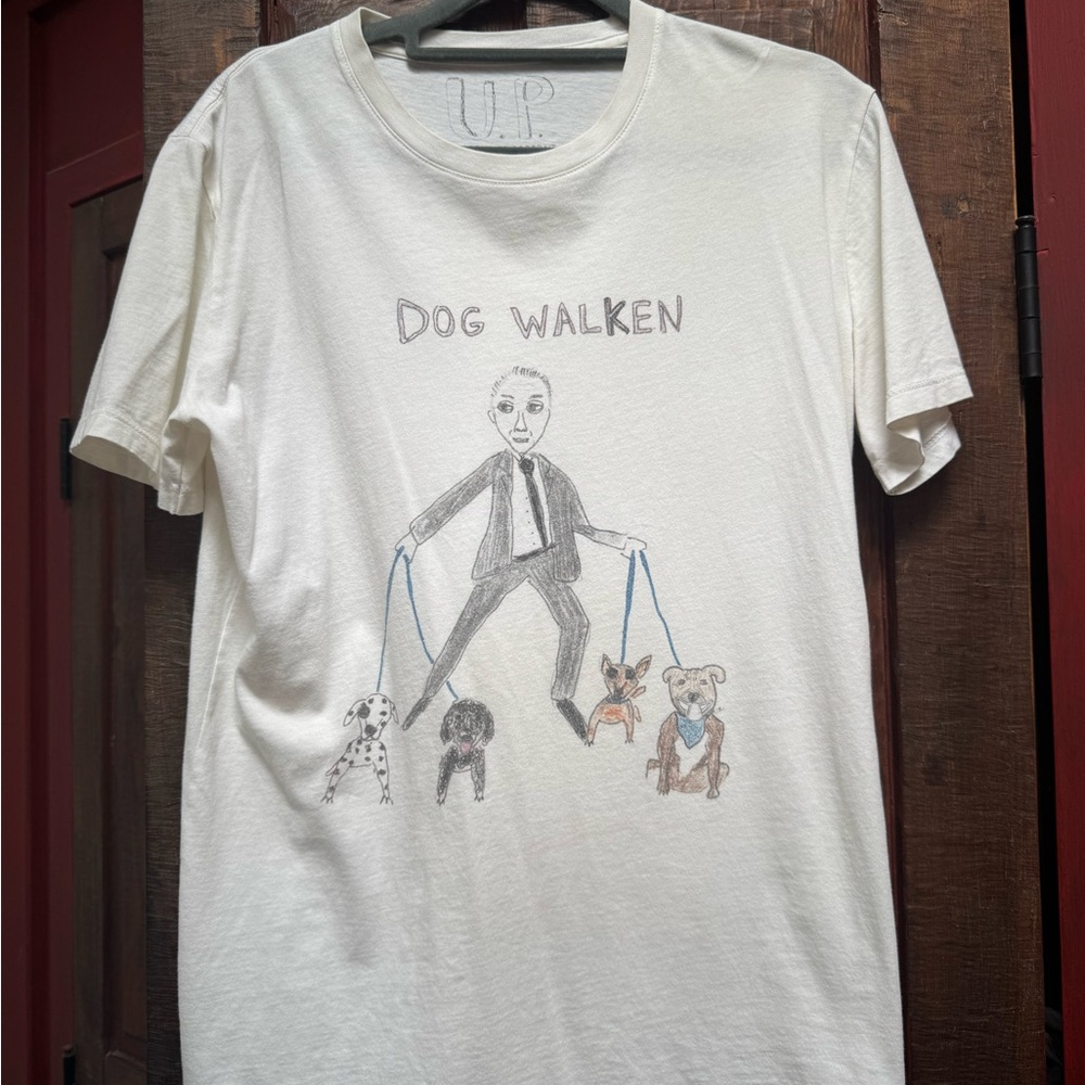 Unfortunate Portrait Dog Walken Graphic T-Shirt - White